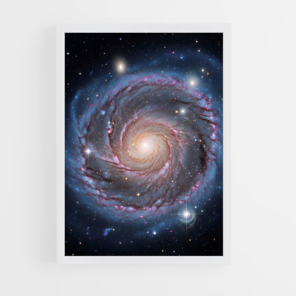 Poster Magnifique galaxie spirale (vue 3)